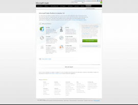 screenshot of http://www.microsoft.com/web/downloads/platform.aspx