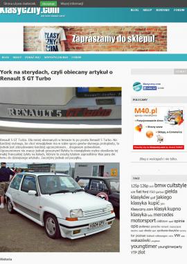screenshot of http://www.klasyczny.com/york-na-sterydach-czyli-obiecany-artykul-o-renault-5-gt-turbo/