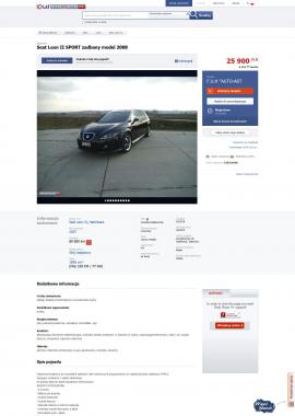 screenshot of http://otomoto.pl/seat-leon-sport-zadbany-C36313640.html