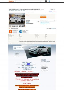 screenshot of http://allegro.pl/opel-insignia-opc-line-najbogatsza-wersja-zobacz-i5149504680.html