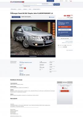 screenshot of http://otomoto.pl/volkswagen-passat-b6-dsg-7biegow-salon-pl-bezwypadkowy-1-8-C36141608.html