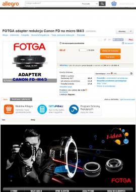 screenshot of http://allegro.pl/fotga-adapter-redukcja-canon-fd-na-micro-m4-3-i5097029581.html