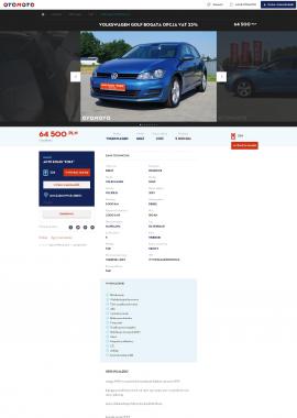 screenshot of http://otomoto.pl/volkswagen-golf-bogata-opcja-vat-23-C34014170.html