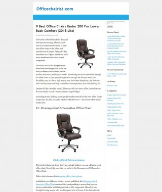 screenshot of http://officechairist.com
