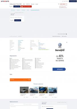 screenshot of https://www.otomoto.pl/oferta/volkswagen-passat-auto-w-idealnym-stanie-polecam-ID6AWxJq.html